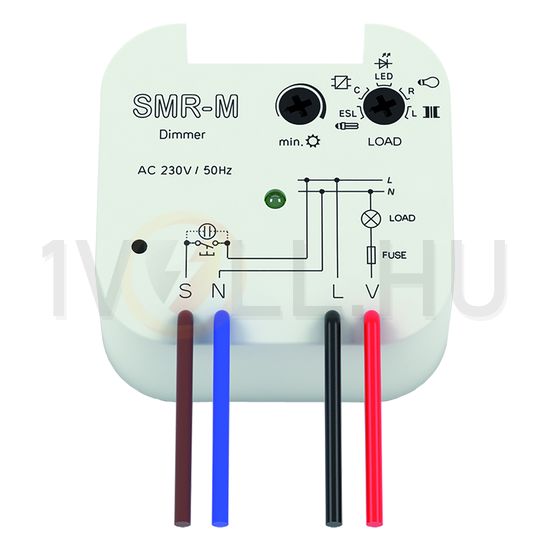 Fényerőszabályzó dobozba 4-eres 160W betét 10-160VA 230V univerzális-terhelés SMR-M Elko EP - 4377