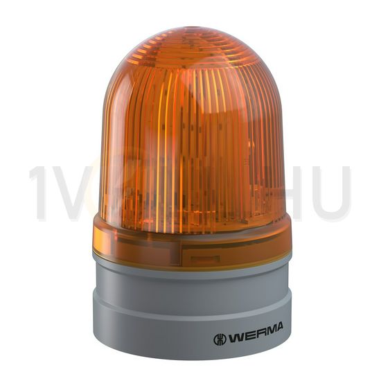 Fényjelző villanó EVS d85x130mm LED 24V AC/DC falonkívüli sárga műanyag IP66 Midi TwinFLASH WERMA - 26132070