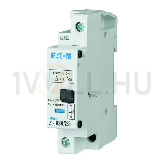 Feszültségcsökkenési kioldó ragasztható CLS/FAZ/PL7/PLI-hez 230V AC 1modul Z-USA/230 EATON - 248289