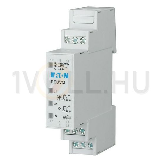 Feszültségcsökkenési relé sorolható 400V AC 1250VA 1TE REUVM EATON - 148598