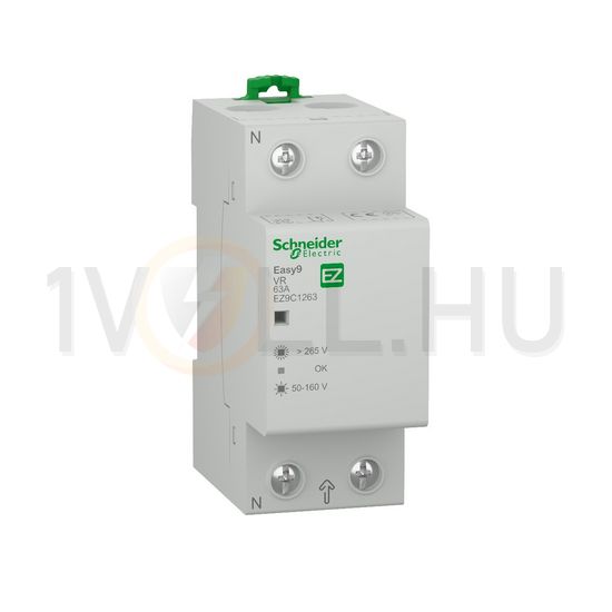 Feszültségfigyelő relé 2M 1z 253-265V 50-195V AC 63A Easy9 Pro Schneider - EZ9C1263