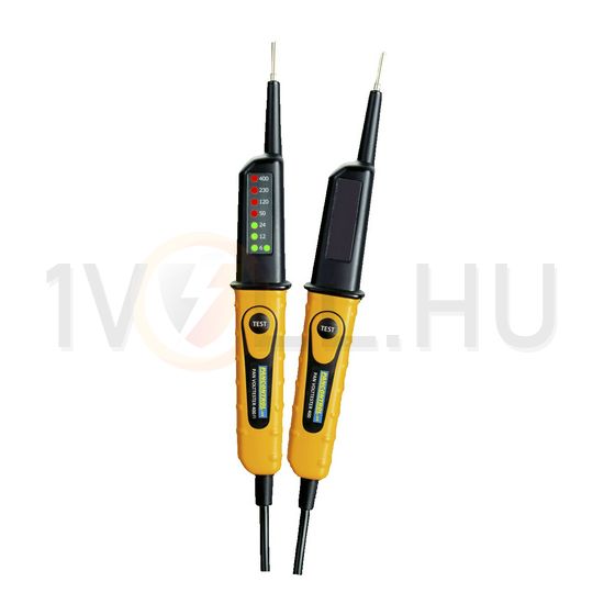 Feszültségvizsgáló +FI-teszt 2P-ellenőrzés 6-400V LED-kijelzés PAN Volttester 400FI Pancontrol - VOLTTESTER400FI
