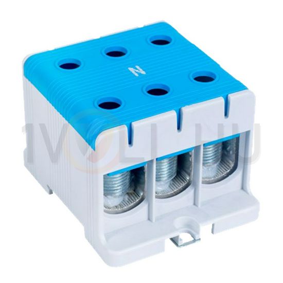 Fővezetéki leágazókapocs 320A/400VAC 3x2x35-150mm2 Al/Cu kék 1P 150mm2 TRACON - FLEAL-150/3K