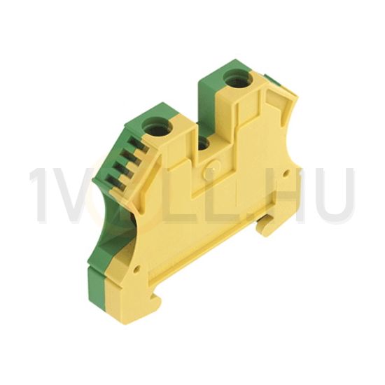 Földelő sorkapocs 1-szintes 0,5-10mm2 zöld/sárga TS35 csavaros robbanásbiztos WPE 10 Weidmüller - 1010300000