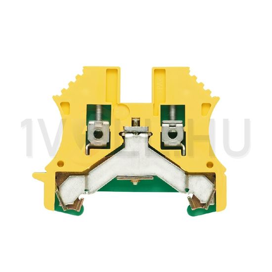 Földelő sorkapocs 1-szintes 0,5-2,5mm2 zöld/sárga TS35 csavaros robbanásbiztos WPE 2,5 Weidmüller - 1010000000