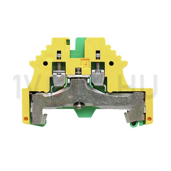 Földelő sorkapocs TS35 zöld/sárga csavaros DIN (kalap)sín 35mm WPE 2.5N Weidmüller - 1016200000