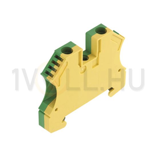 Földelő sorkapocs 1-szintes 0,5-6mm2 zöld/sárga TS35 csavaros robbanásbiztos WPE 6 Weidmüller - 1010200000