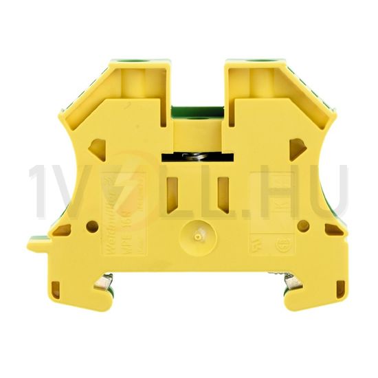 Földelő sorkapocs TS35 zöld/sárga csavaros DIN (kalap)sín 35mm WPE 16N Weidmüller - 1019100000