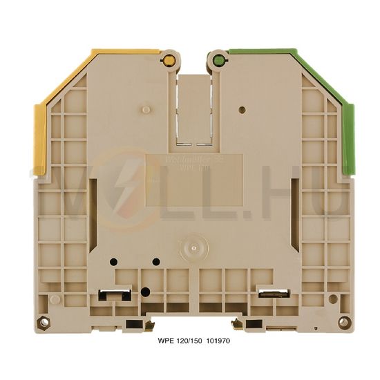 Földelő sorkapocs TS35 1-szintes 35-95mm2 zöld-sárga csavaros WPE 120/150 Weidmüller - 1019700000
