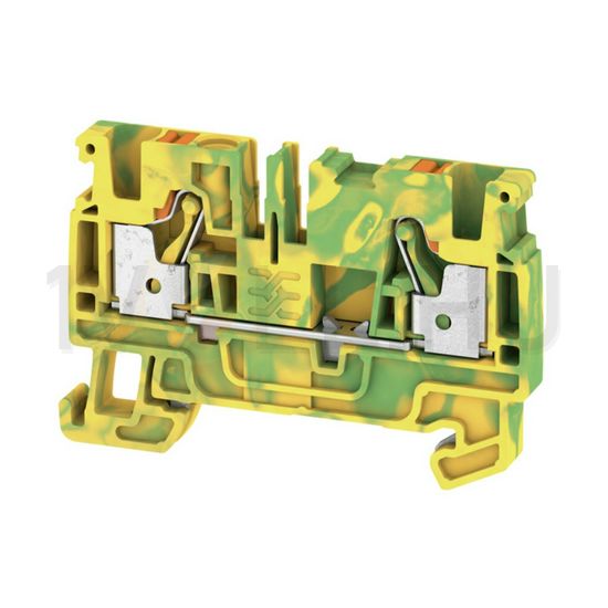 Földelő sorkapocs TS35 1-szintes 0.5-4mm2 zöld-sárga dugaszolós A2C 4 PE Weidmüller - 2051360000
