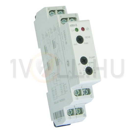 Folyadékszint kapcsoló sorolható 16A/250V IP40 1M SHR-hez 1v 24-240V50Hz HRH-5/24-240 Elko EP - 5058
