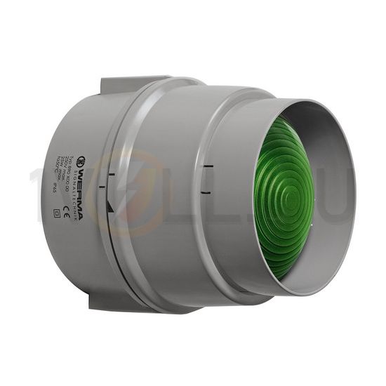 Forgalomirányító lámpa fényforrás nélkül zöld 1-lámpás E27 230V AC/DC BWM 12-230VAC/DC GN WERMA - 89020000