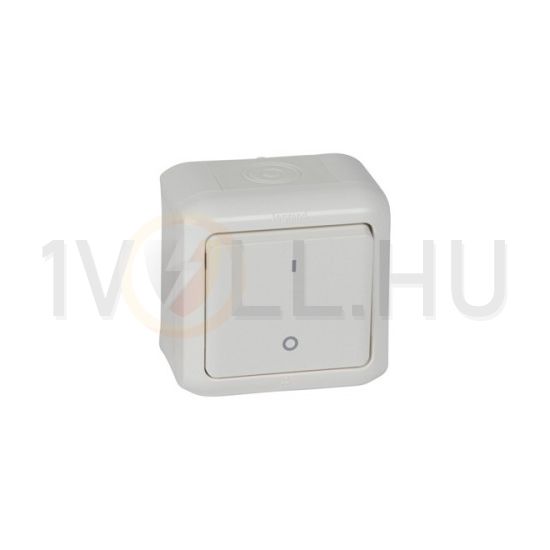 Forix 102 2P kapcsoló betét komplett házban fehér falonkívüli csavaros IP44 1- LEGRAND - 782366