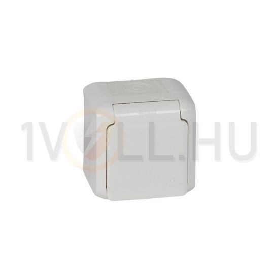 Forix 162 dugalj földelt komplett házban gyerekzárral fehér IP44 falonkívüli csavaros LEGRAND - 782373