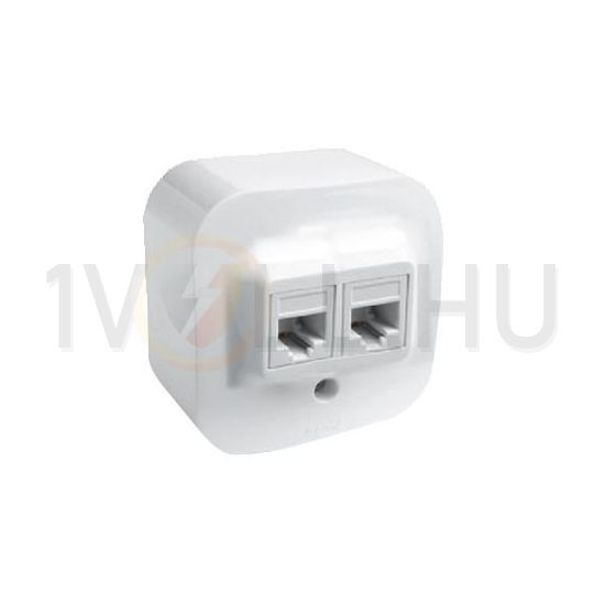 Forix adatcsatlakozó dugalj UTP RJ45 8(8) Cat5 + RJ11 Cat3 fehér csavaros LEGRAND - 782421