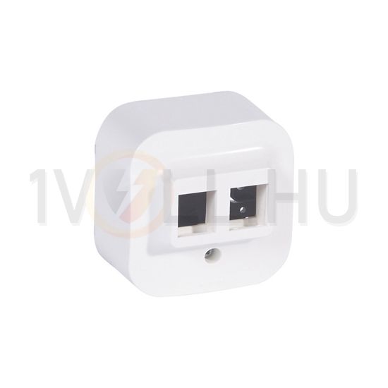 Forix falonkívüli doboz UTP dugaljhoz 2xRJ45 8(8) fehér csavaros LEGRAND - 782426