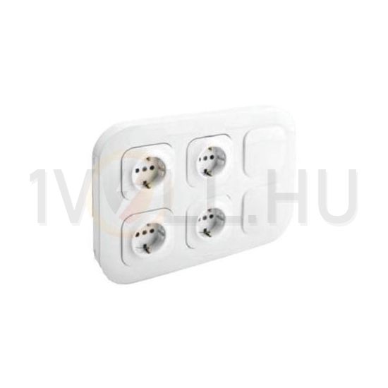 Forix kiemelődoboz sorolható 6-es vízszintes és függőleges fehér műanyag IP2X LEGRAND - 782496