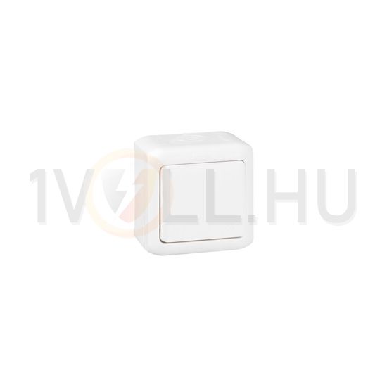 Forix N101 nyomó betét komplett házban 1- billentyűs 1z fehér IP44 falonkívüli dmax. LEGRAND - 782364
