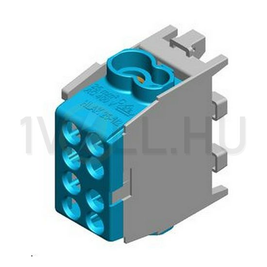 Fővezetéki leágazókapocs 130/100A Cu/Al csavaros kék 2x25+2x16mm2 HLAK 25 1/2 M2 Pollmann - 2080137