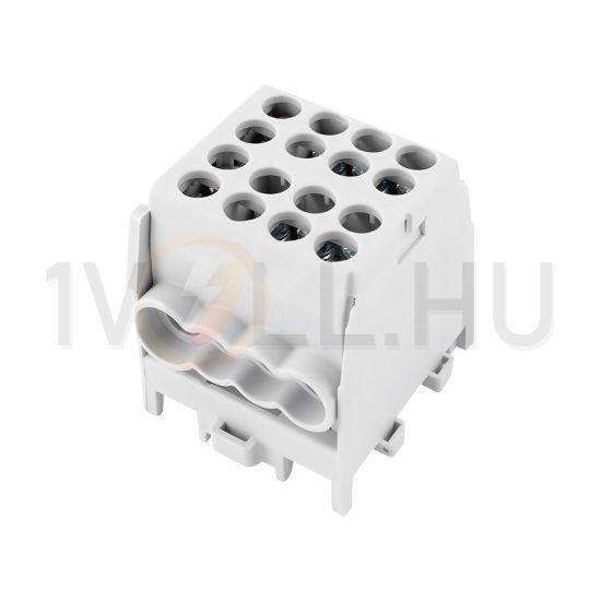 Fővezetéki leágazókapocs 130/100A Cu/Al csavaros szürke2x25+6x16mm2 HLAK 25-1/6 M2 Pollmann - 2080173