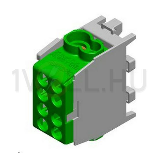 Fővezetéki leágazókapocs 130/100A Cu/Al csavaros zöld 2x25+2x16mm2 HLAK 25 1/2 M2 Pollmann - 2080138