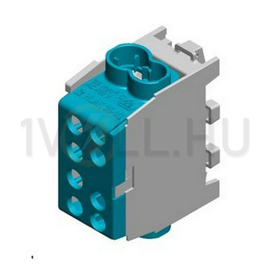 Fővezetéki leágazókapocs 150/125A Cu/Al csavaros kék 2x35+2x25mm2 HLAK 35 1/2 M2 Pollmann - 2080142