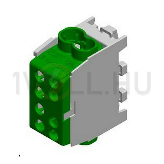 Fővezetéki leágazókapocs 150/125A Cu/Al csavaros zöld 2x35+2x25mm2 HLAK 35 1/2 M2 Pollmann - 2080143