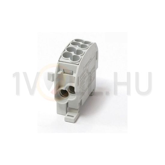 Fővezetéki leágazókapocs 152/100A Cu/Al ónozott szürke 2x25+2x16mm2 1P HLAK 25/16 L G LEIPOLD - 080110-0-3