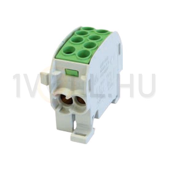 Fővezetéki leágazókapocs 202/125A Cu/Al ónozott zöld 2x35+2x25mm2 1P 25mm2/ HLAK 35/25 PE LEIPOLD - 080210-2-3