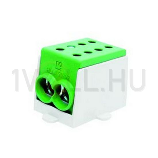 Fővezetéki leágazókapocs 250/250A Cu/Al csavaros zöld4x70mm4 1-pólus HLAK 70-1/2 Pollmann - 2080149
