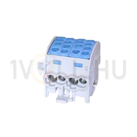 Fővezetéki leágazókapocs 428/125A Cu/Al ónozott kék 4x35+4x25mm3 2P 35mm2/ HLAK 35/25-D N LEIPOLD - 080220-1-3