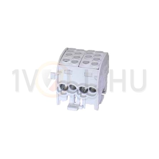 Fővezetéki leágazókapocs 428/125A Cu/Al ónozott szürke 4x35+4x25mm2 2P HLAK 35/25-D L G LEIPOLD - 080220-0-3