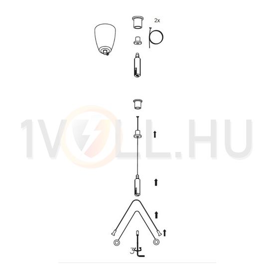 Függesztő univerzális 2-pontos acél ZHUNI2 MODUS