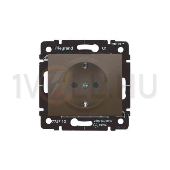 Galea 162 dugalj földelt központi fedlap bronz IP20 süllyesztett szorítókapcsos LEGRAND - 771262