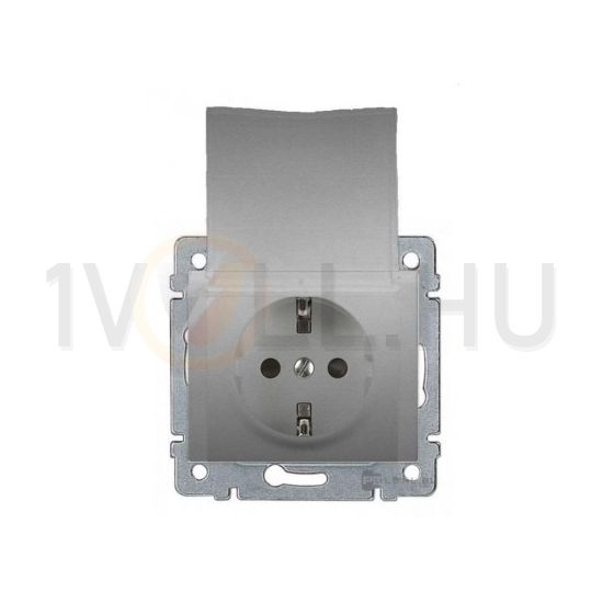 Galea 162 dugalj földelt központi fedlap gyerekzárral alumínium IP20 süllyesztett LEGRAND - 771364