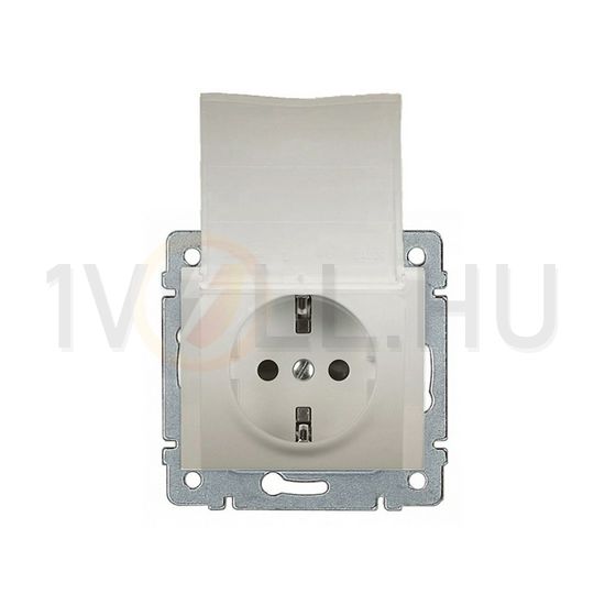 Galea 162 dugalj földelt központi fedlap gyerekzárral szürke IP20 süllyesztett LEGRAND - 771564