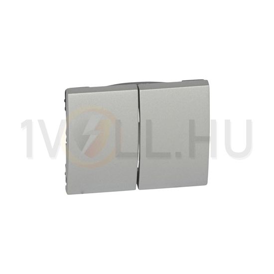 Galea billentyű kettős kapcs/nyg.-hoz alumínium üres-jel IP21 műanyag fényes bepattintás LEGRAND - 771312