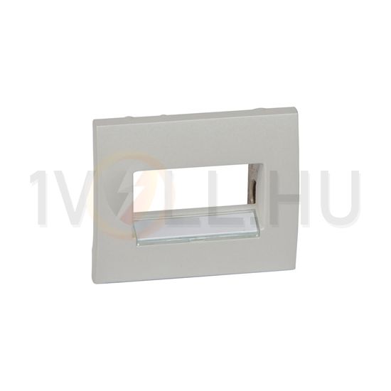 Galea fedlap 2xRJ45/RJ11 adatcsatlakozóhoz műanyag gyöngyház címketartó nélkül LEGRAND - 771575