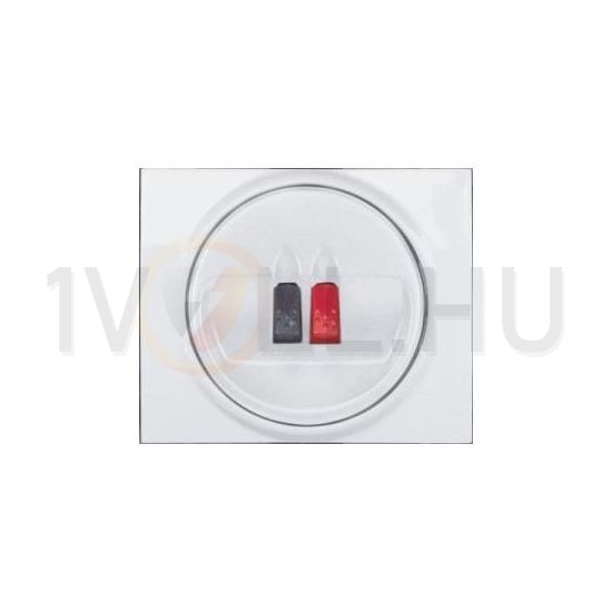 Galea fedlap monó hangszórócsatlakozóhoz műanyag fehér címketartó nélkül LEGRAND - 771000