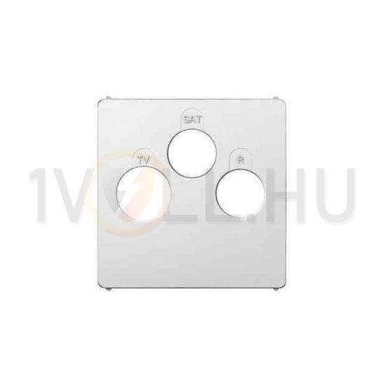 Galea fedlap TV-R-SAT központi fedlap fehér IP20 műanyag fényes bepattintás LEGRAND - 771089