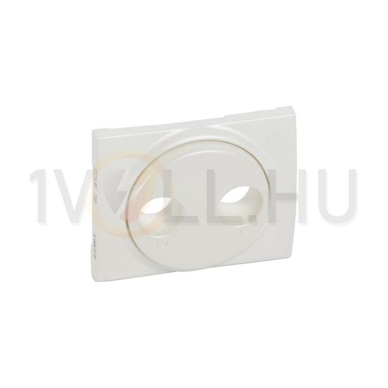 Galea fedlap TV-RD koax-antennadugaljhoz műanyag címketartó nélkül gyöngyház LEGRAND - 771572