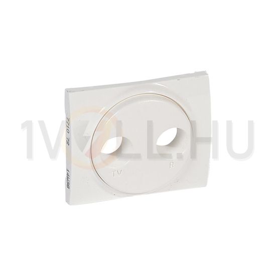 Galea fedlap TV-RD koax-antennadugaljhoz műanyag fehér címketartó nélkül LEGRAND - 771072