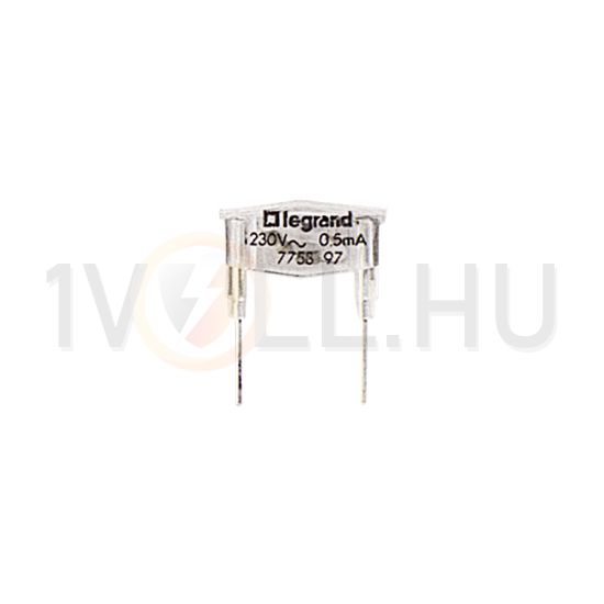 Galea glimm jellzőizzó 230V 0,5mA zöld LEGRAND - 775897