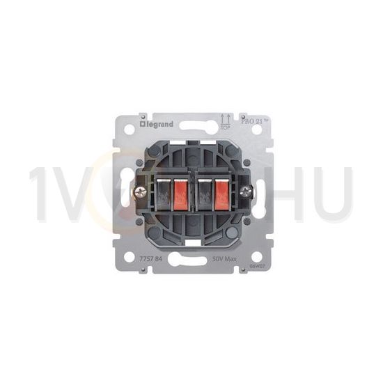 Galea hangszóró csatlakozó betét közp. fedéllel sztereó műanyag fehér címketartó nélkül LEGRAND - 775784