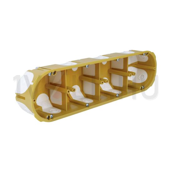 Gipszkarton szerelvénydoboz gumis ovális 280mmx 68mm x műanyag sárga csavarral KPL KOPOS - KPL 64-50/4LD_NA