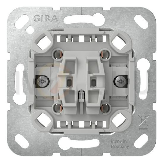107 keresztkapcsoló süllyesztett rugós IP20 kivilágított (bekapcsolva) billentyű/gomb GIRA - 310700