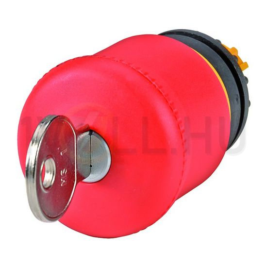 Gomba nyomófej d22 vészleállító 38mm piros reteszelt kulcs-nyugtázás M22-PVS EATON - 216879