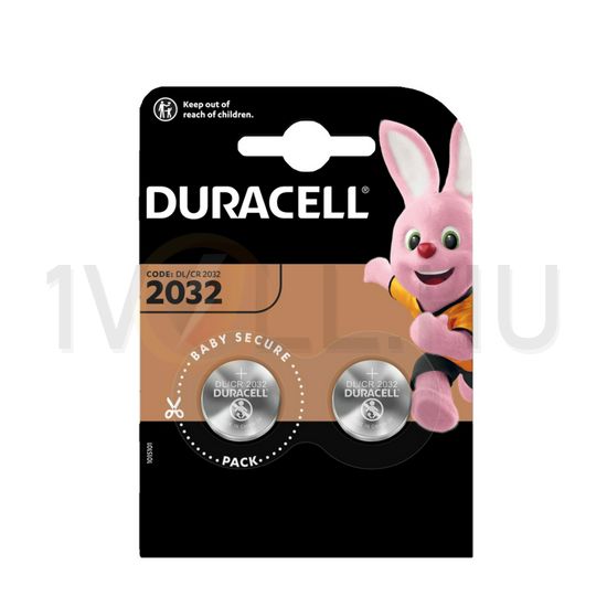 Gombelem 3V lítium CR2032 gombelem 210mAh DURACELL - CR2032B2