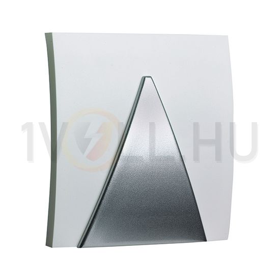 Gong vezetékes bim-bam 8-12VAC vagy 9V/6LR61 feh/ezüst 80dB műanyag GONG 065 Bw GROTHE - 44065