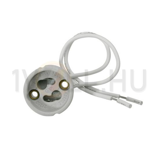 Halogén foglalat vezetékkel 2A GZ10 GU10 falonkívüli porcelán szürke csavaros HLDR-GZ10 KANLUX - 00402